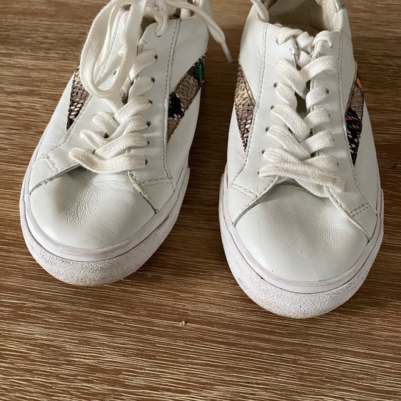 Madewell Sidewalk Low-Top Sneakers in Snake & Metallic Embossed Leather - Picture 7 of 14